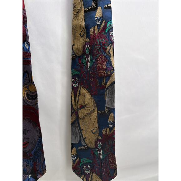 Lot Of 3 MBP Neck Ties Circus Clowns 100% Silk - Picture 4 of 14